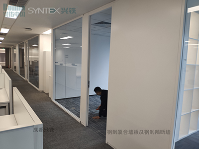 成都海角社区乱精品--名扬办公室钢制隔断复合海角短视频安装与全景钢质门